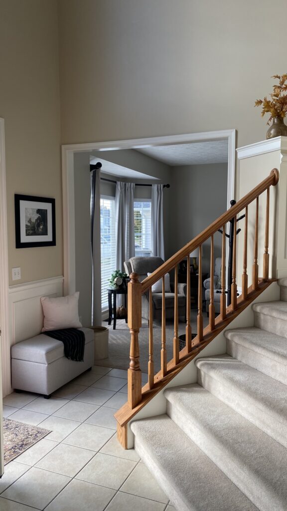 This image shows popular exterior color palettes for Ohio homes including modern, neutral, and classic paint combinations suitable for suburban neighborhoods.